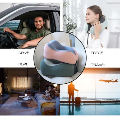 Rollable Memory Foam Travel Neck Pillow