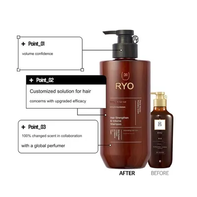 Ryo Hair Strengthen & Volume Shampoo (480ml)