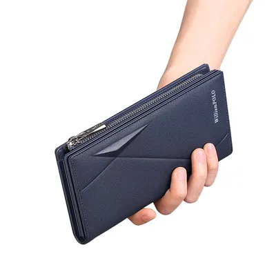 Top Layer Cowhide Long Wallet