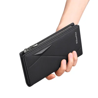 Top Layer Cowhide Long Wallet