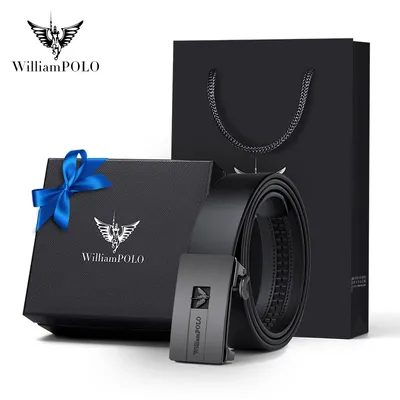 Alloy Buckle Genuine Leather Men’s Belt