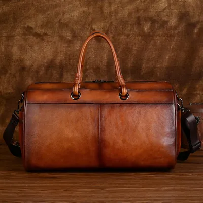 Luxury Cowhide Business Travel Bag
