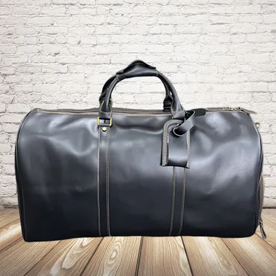 Cowhide Men’s Carry-On Travel Bag