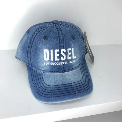 Men's D I E S E L Denim Cap (S-1)-Light Blue	