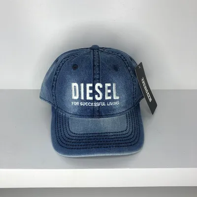 Men's D I E S E L Denim Cap (S-1)-Light Blue	