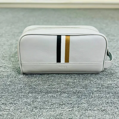 BOSS First Class Wash Bag -Off White