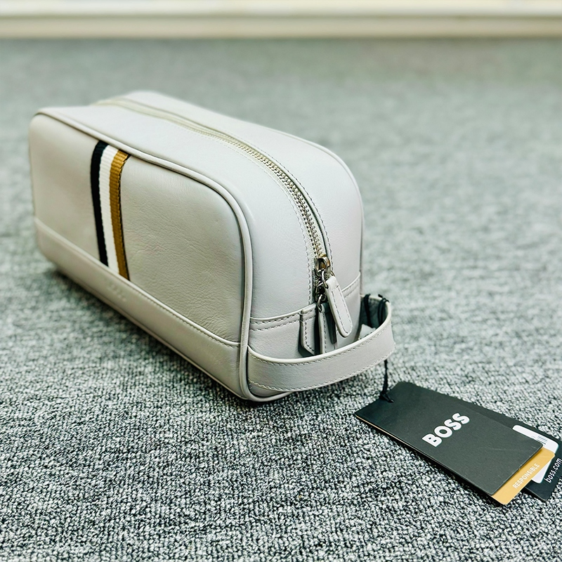 BOSS First Class Wash Bag -Off White