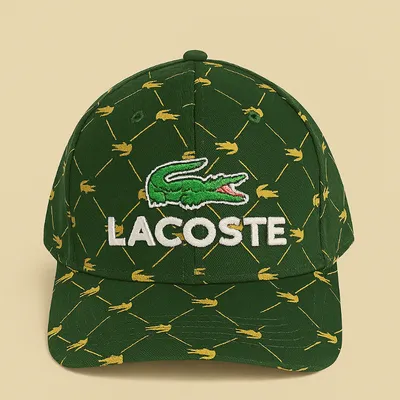 Men's LACOSTE Printed Cap (S-1)-Green	