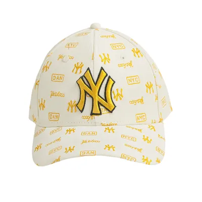Men's N e w E r a Printed Cap (S-4)-Golden White	