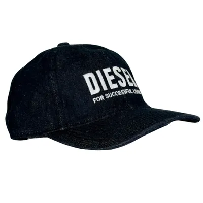 Men's D I E S E L Denim Cap (S-1)-Black	