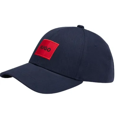 Men's H u g o B o s s Cap (S-2)-Navy Blue	