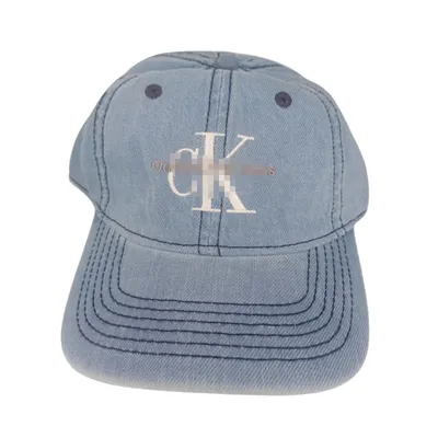 Men's C K Denim Cap (S-2)-Light Blue	
