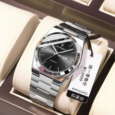 Swiss-Style Luminous Calendar Watch