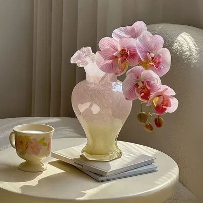 French Vintage Glass Vase