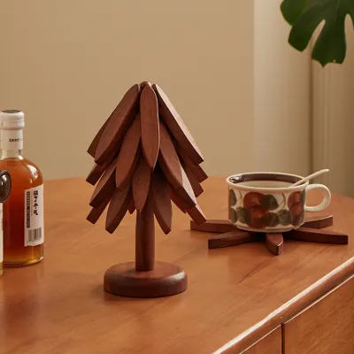 Acacia Wood Heat-Resistant Table Mat