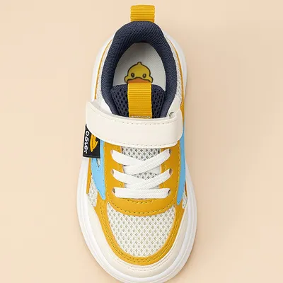 G.DUCK Kids Breathable Mesh Sneakers – Yellow & Blue