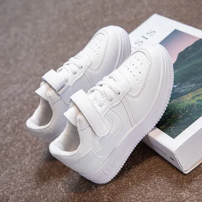 Classic White Kids Sneakers 🤍👟