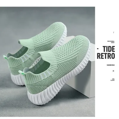 Breathable Knit Slip-On Sneakers 🌿👟