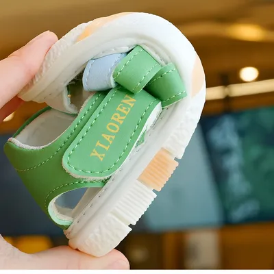 Baby ColorStripe Sandals – Soft, Breathable & Non-Slip Summer Comfort