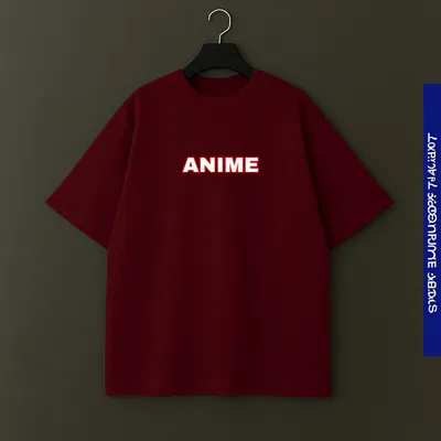 PREMIUM CLASSY ANIME DROP SHOLDER T SHIRT 