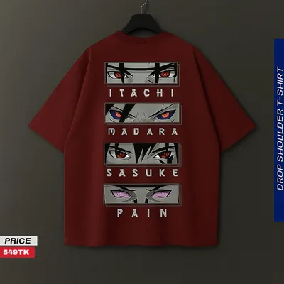 PREMIUM CLASSY ANIME DROP SHOLDER T SHIRT 