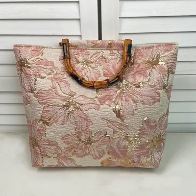 Bamboo Monet Tote Handbag
