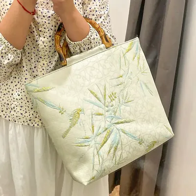 Bamboo Monet Tote Handbag