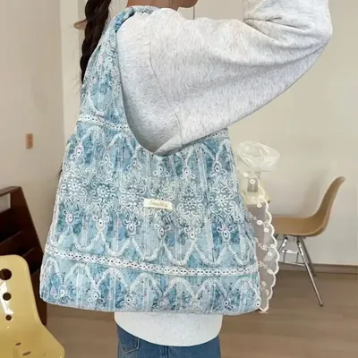 Korean girlish lace shoulder bag