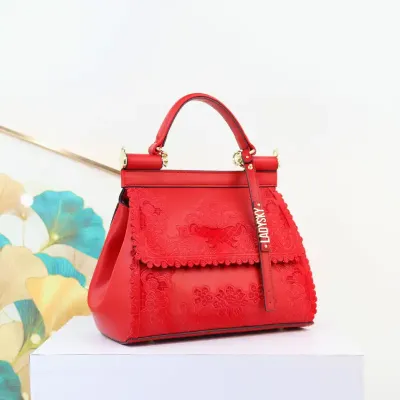 Luxe Embroidery Lady Sky Bag
