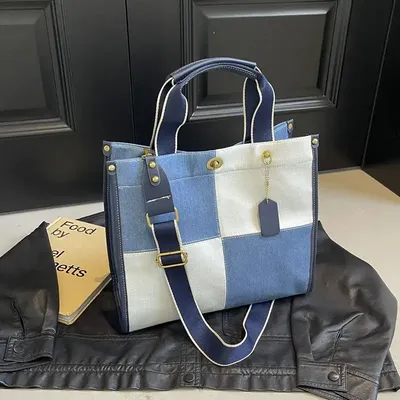  Sapphire Denim Tote Bags