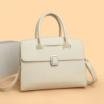 Glossy Chic Leather Handbag