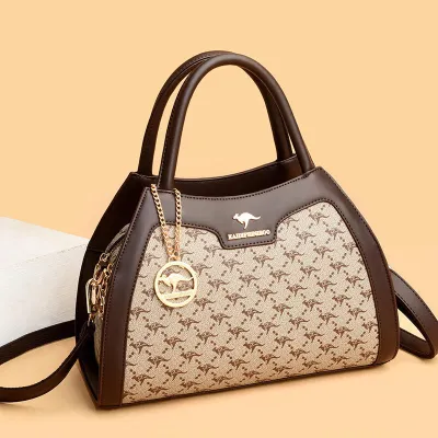 Diamond check brown