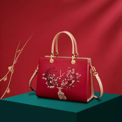 Glam Diva Signature Leather Handbag