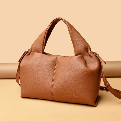 Premium Leather Shoulder Tote
