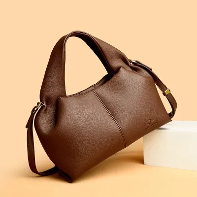 Premium Leather Shoulder Tote