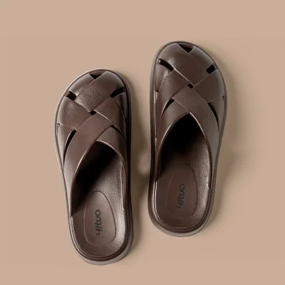 Classic Charm Open Toe Slippers
