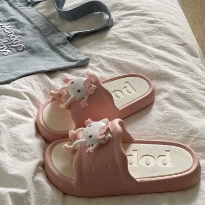 Elegant Bow Soft Indoor Slippers