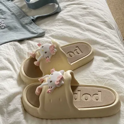 Elegant Bow Soft Indoor Slippers