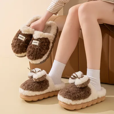 Lightweight Plush Slippers Home Shoes