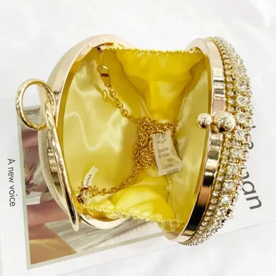Rhinestone Luxury Crystal Pearl Clutch Bag