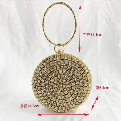 Rhinestone Luxury Crystal Pearl Clutch Bag