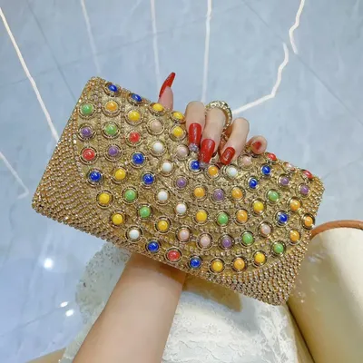 Beaded Pearl Evening Bag