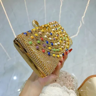 Beaded Pearl Evening Bag