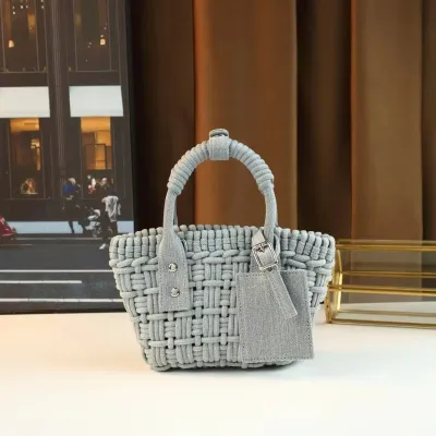 Soft Texture Fabric Shoulder Tote