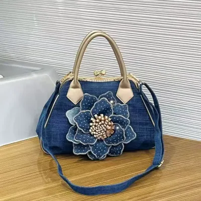 Crystal Glow Tote Handbag