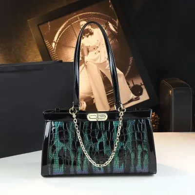 Trendy Zip Lock Shoulder Tote