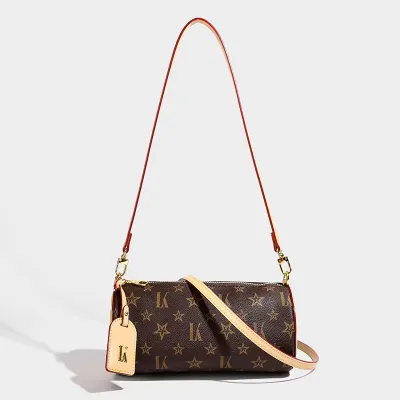 Golden Edge Compact Crossbody Bag
