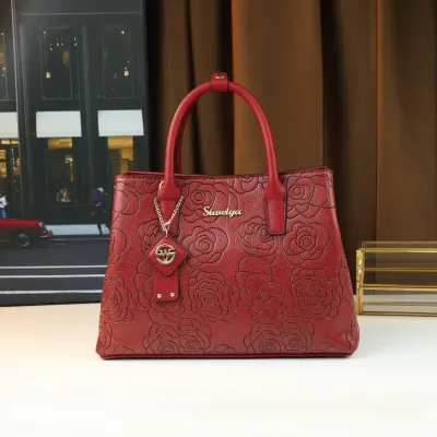 Premium Leather Gloss Shoulder Bag