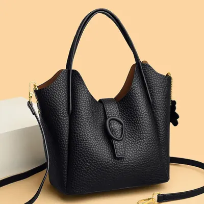 Soft Leather  Basket Bag 