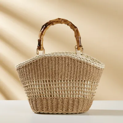 New Paper Rope Casual Handbag 